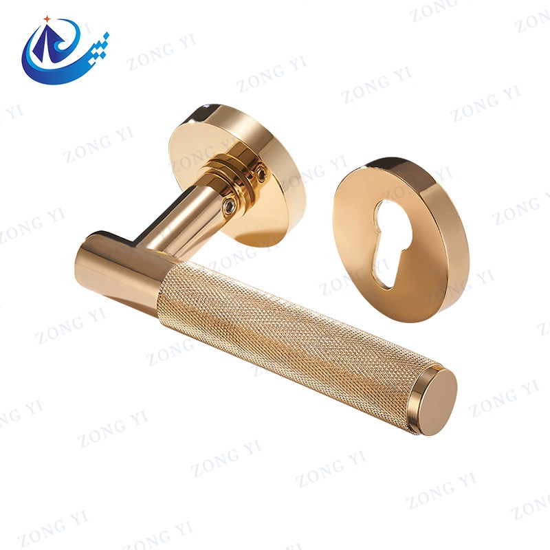 Brass Lever Door Lock na May Round Tube