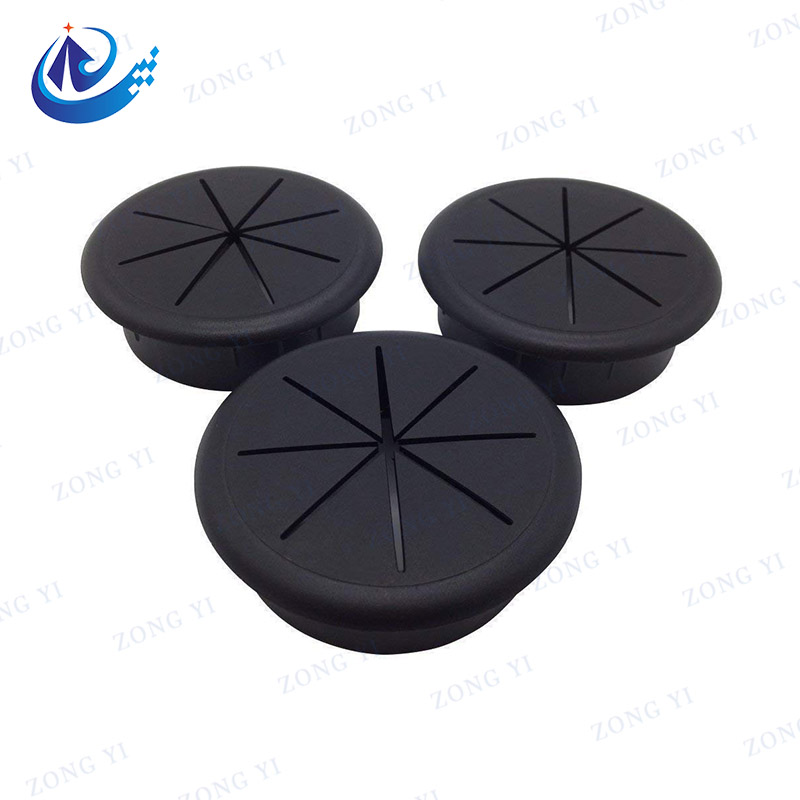 Plastic Aluminum at Zinc Alloy Desk Grommet Cable Hole Cover